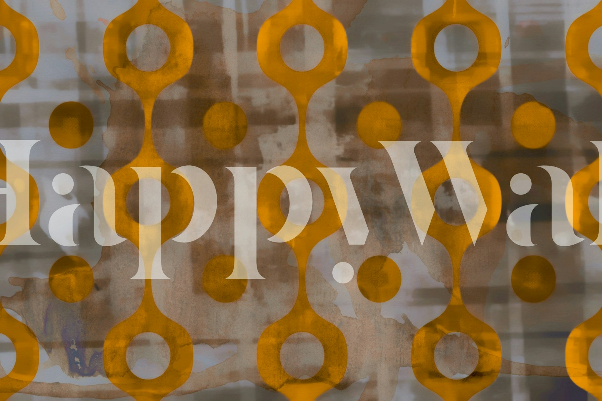 Funky Seventies Luxury wallpaper in a room