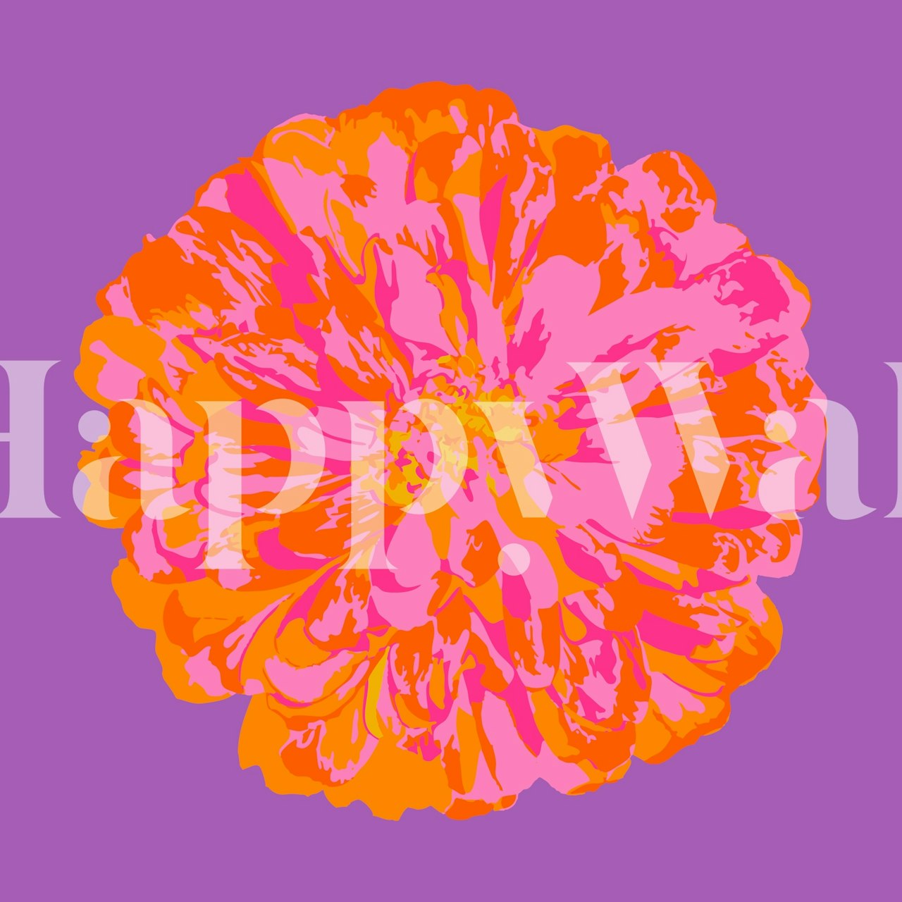 Chrysanthemums Floral Behang In Een Kamer