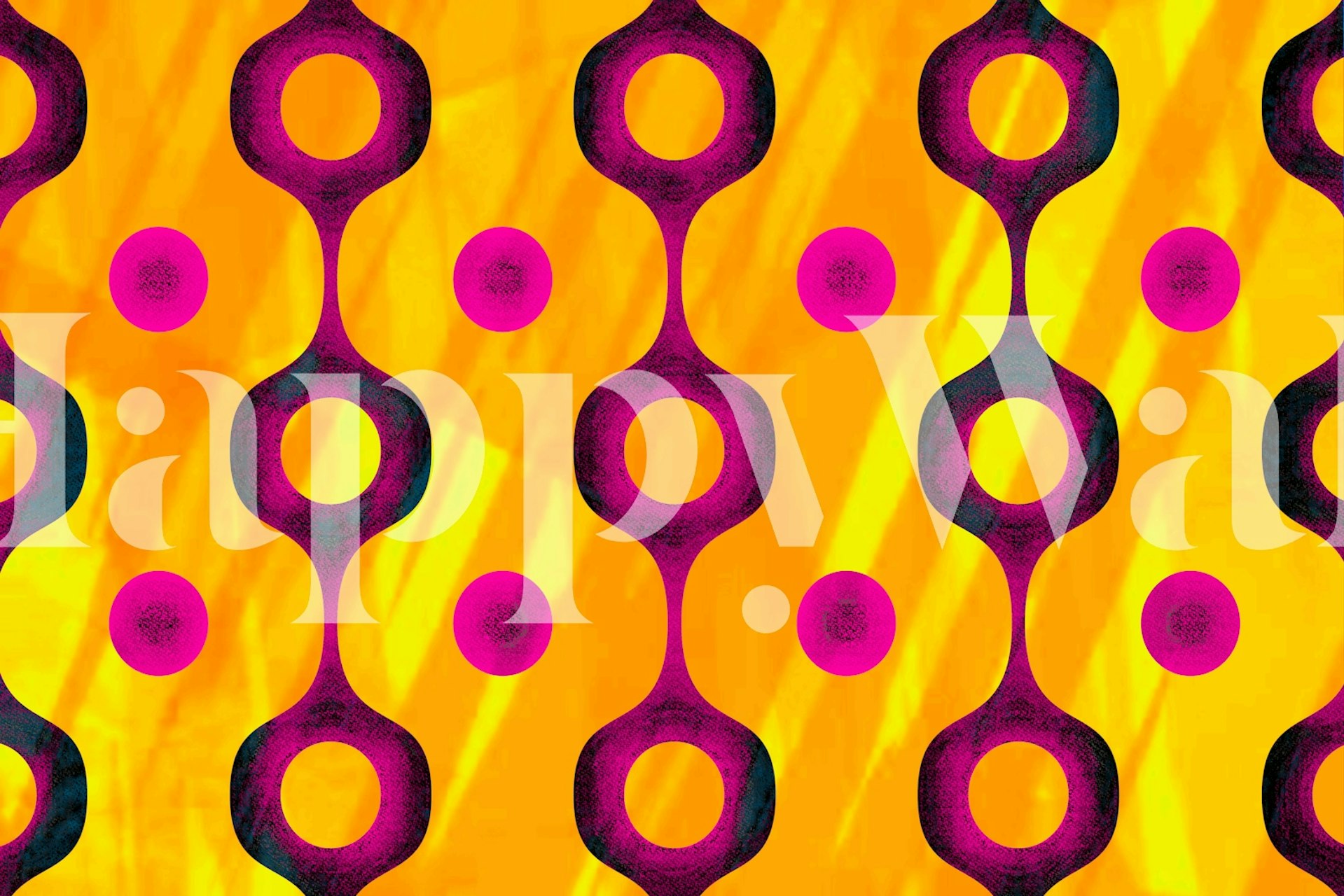 Colorful wallpaper design in a room