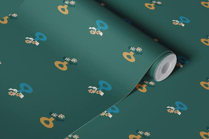 Faelan Vase - Evergreenwallpaper roll