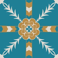 Revelry RSVP - Teal Blue tapete