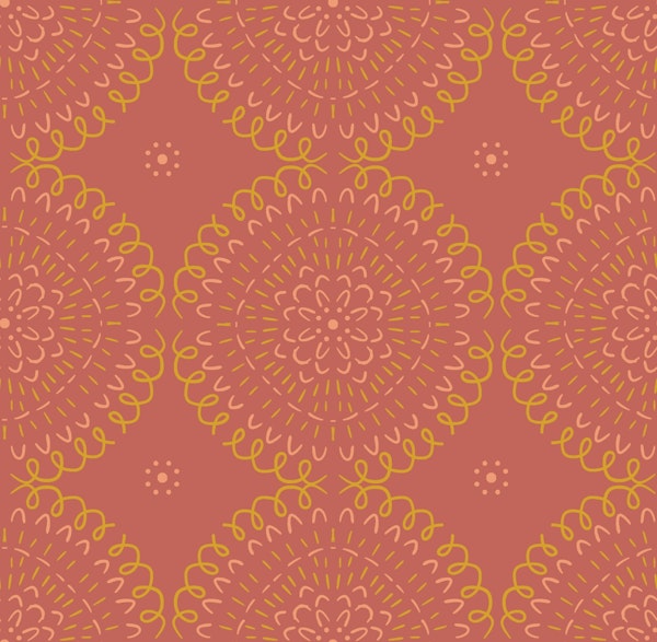 Doily Affirmations - Deep Salmon