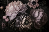 Moody Baroque Floral Symphony Dust Pink tapete