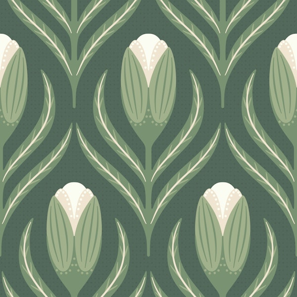 natural flowers bud sage green