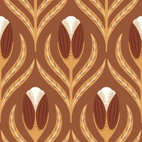 natural flowers bud terracotta orange carta da parati