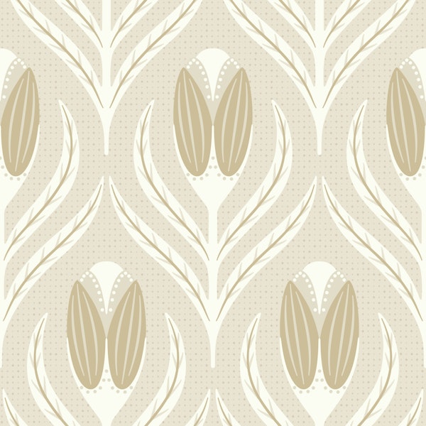 natural flowers bud creme off white