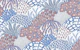 Botanical garden - blue and peach