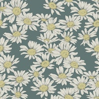 Dazzling Daisy Teal tapete