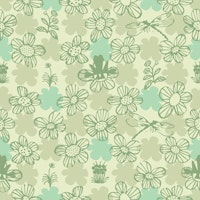 Scandi nature muted sage green wallpaper