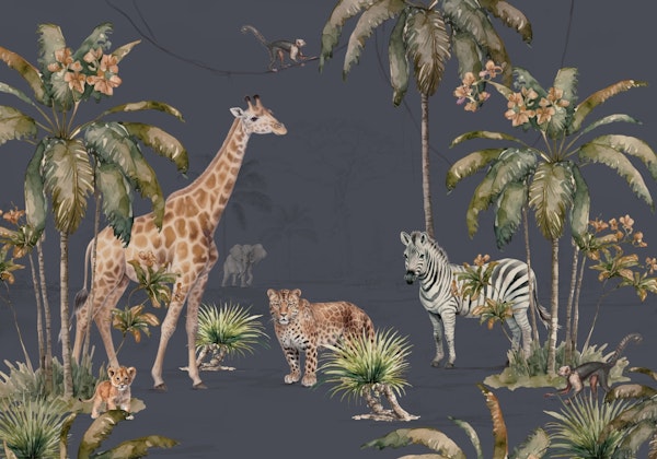 Whimsical Wildlife Navy