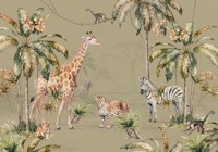 Whimsical Wildlife Army papiers peint