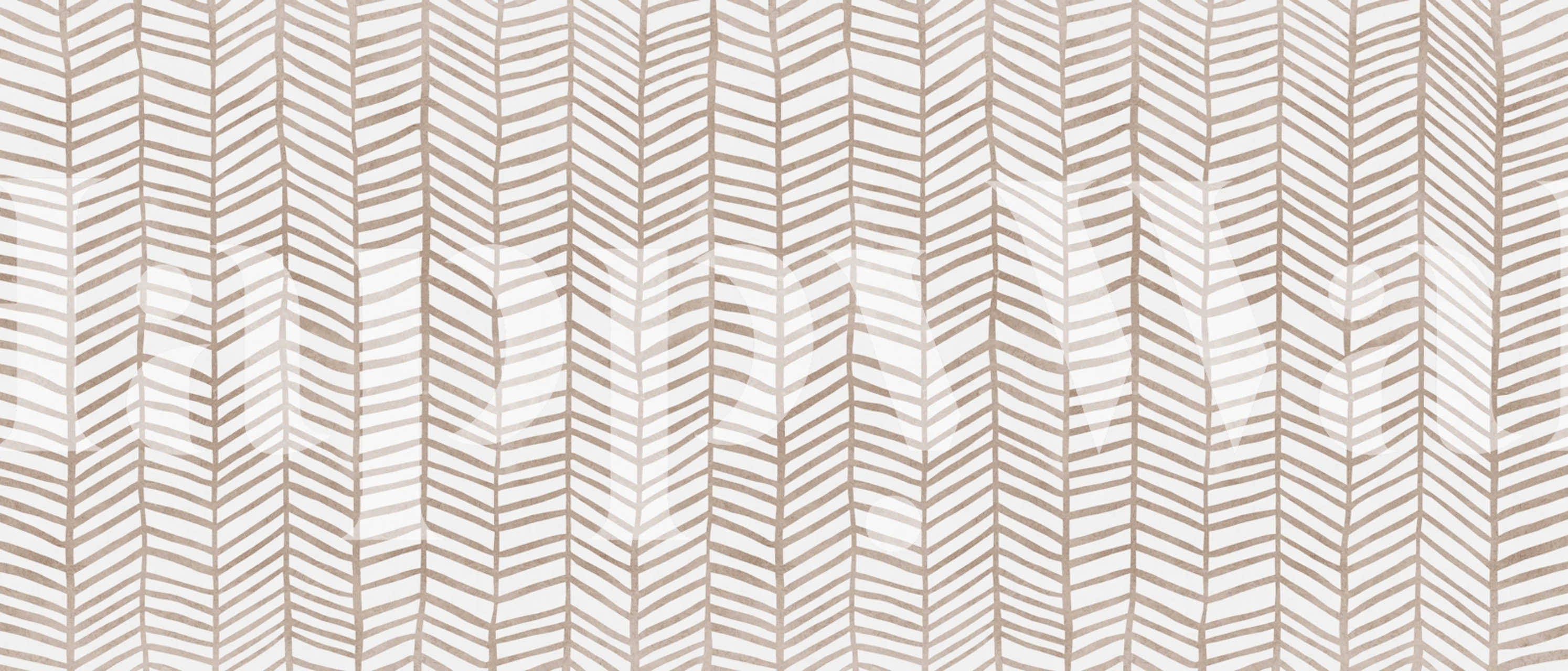 Boho chic valovita zidna slika u bež i krem boji