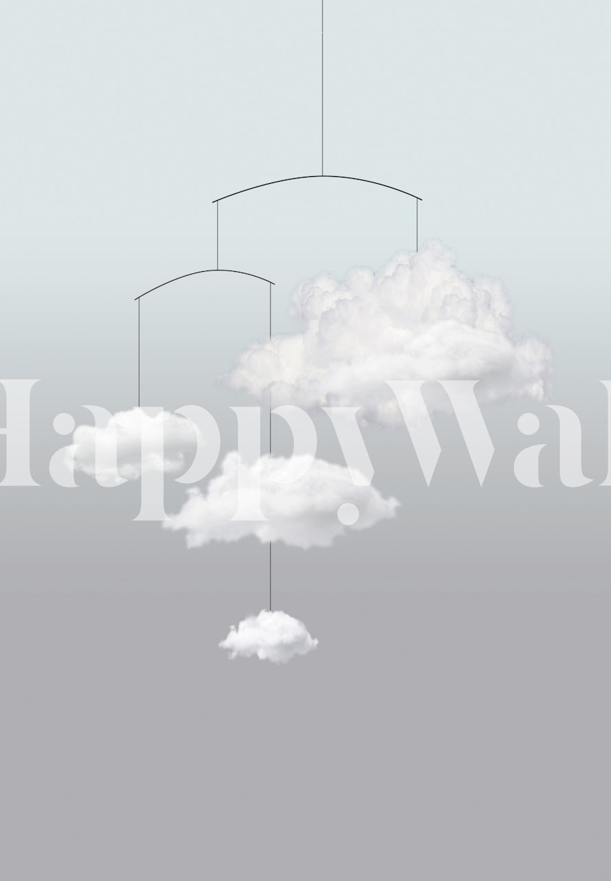 Cloud mobile papier peint dans une pièce