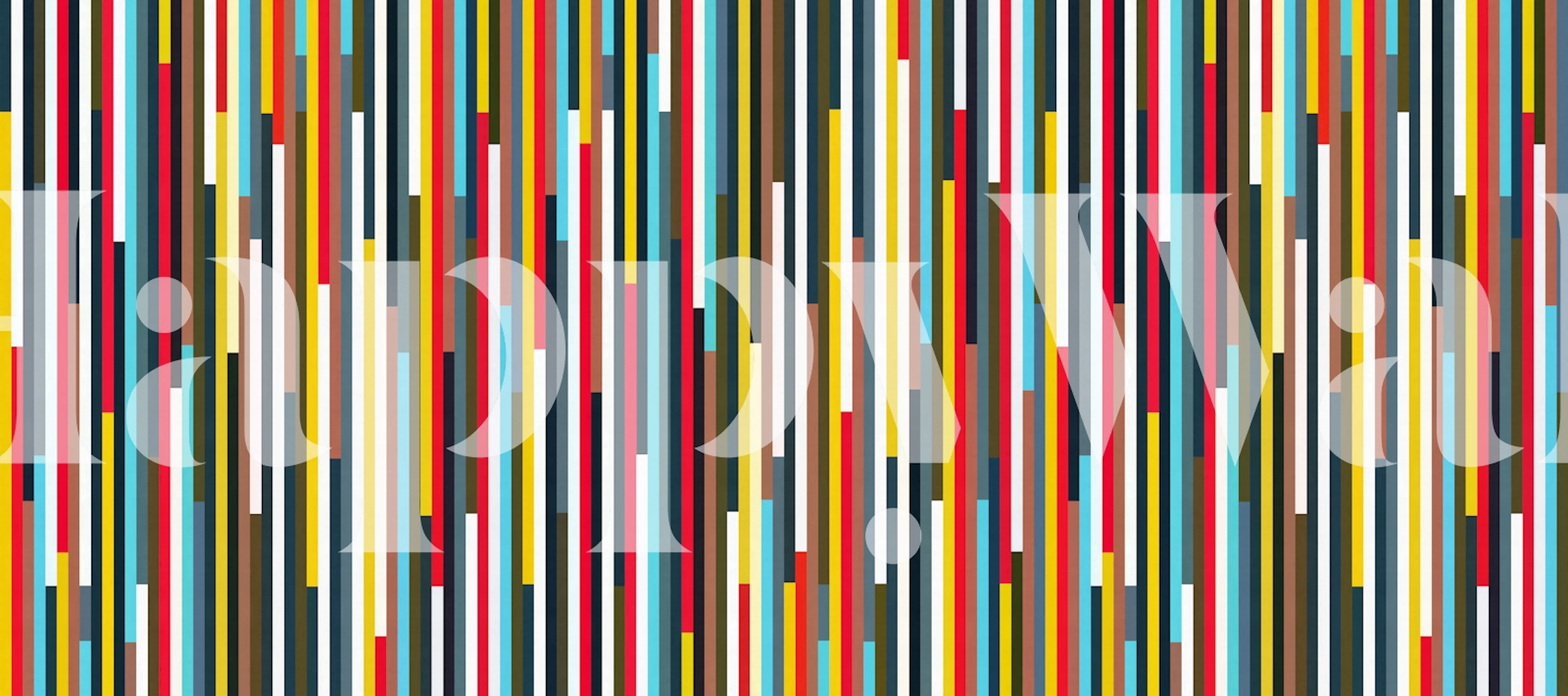 Colored lines 5 wallpaper in a room