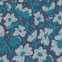 Waltz of the Flowers - Denim carta da parati