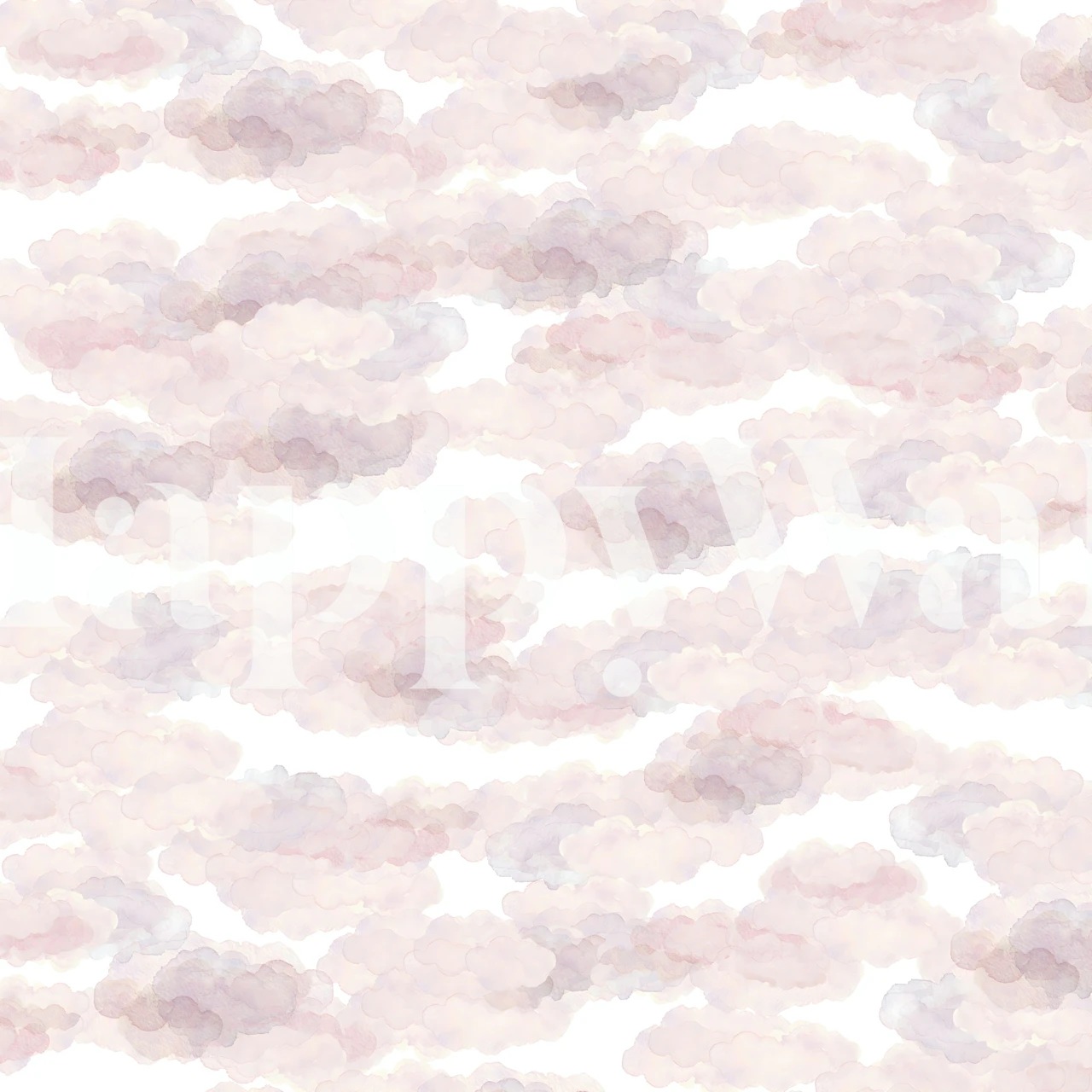 Thick Puffy Clouds wallpaper in a room