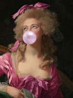 Madame Pink Bubble Gum tapete