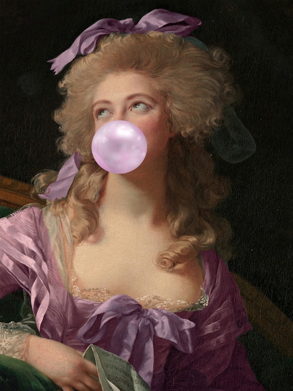 Lavender Lady with Bubble Gum