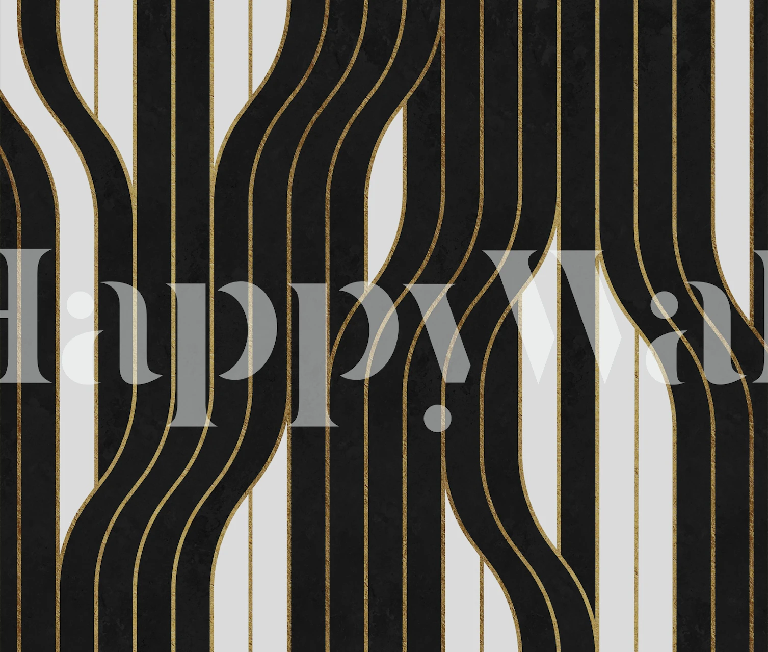 Black and white luxury lines wallpaper design