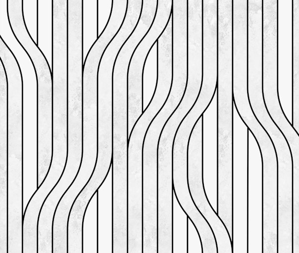 ABSTRACT LINE ART WHITE MARBLE