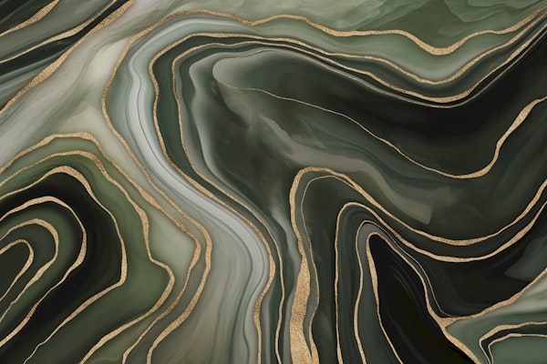 Elegant Marble Reverie Jade Green