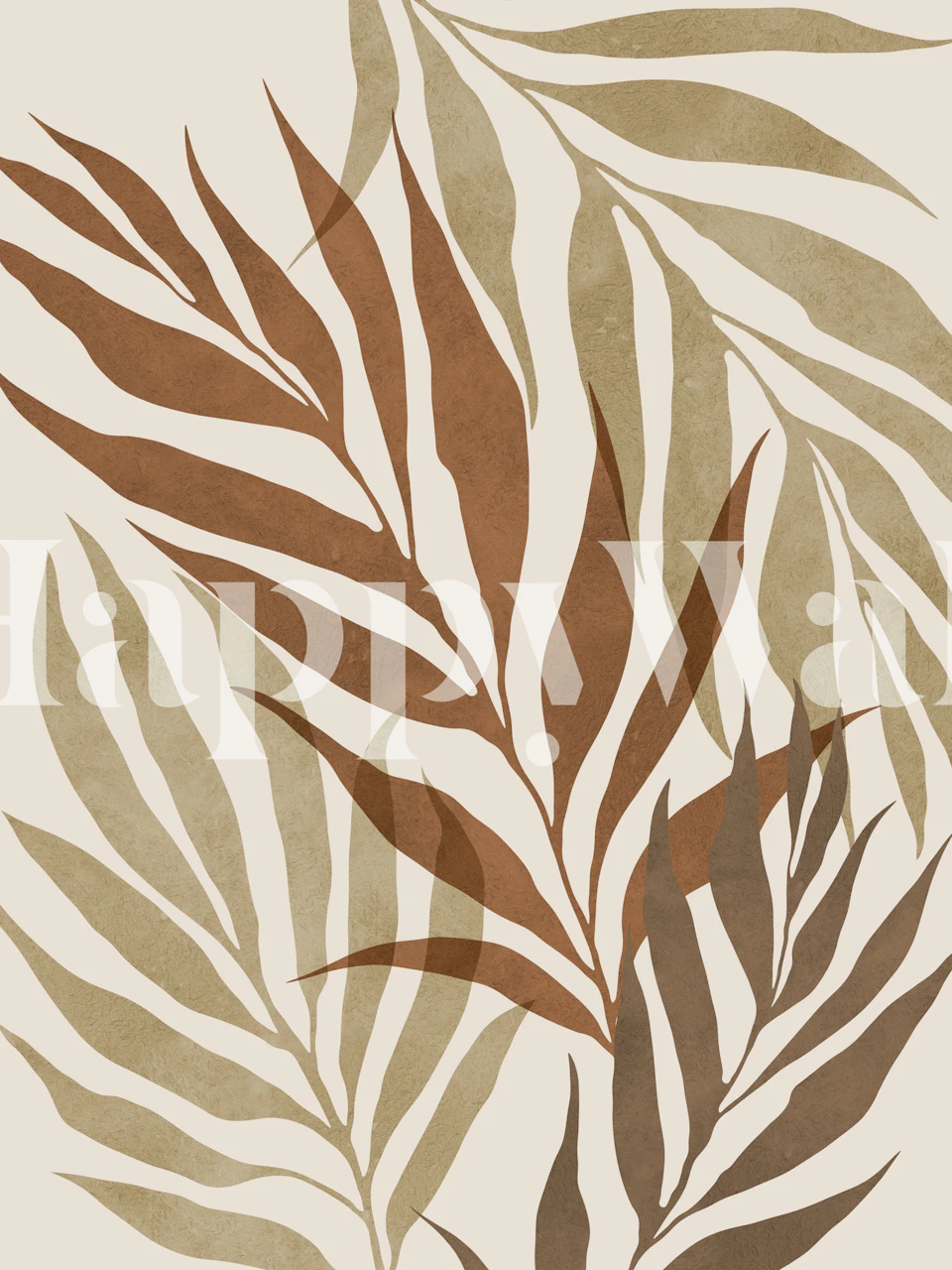 Floral boho 6 wallpaper in a room