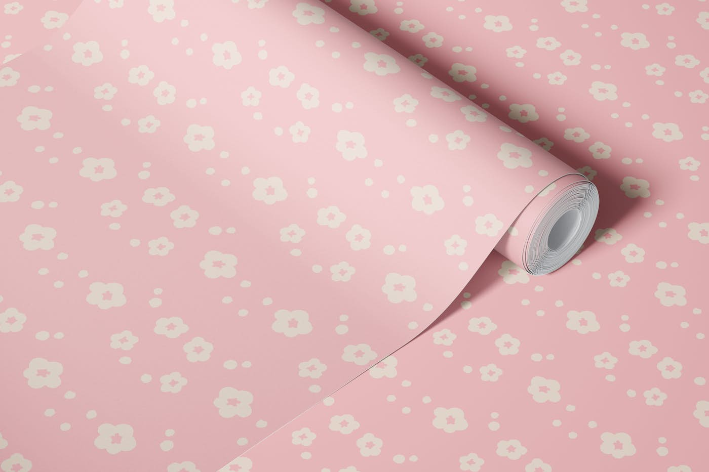 Ballet of Blooms - Light Pink wallpaper roll