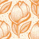 Magnolia blossoms, terracotta / 3022 D