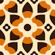 Retro floral pattern / 3024 A