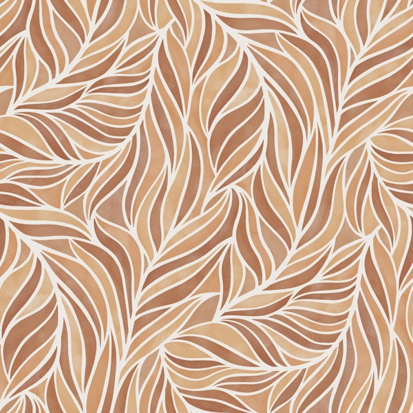 warm minimalist abstract leaves brown