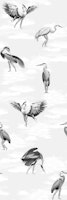 Crane Bird-boys grey behang
