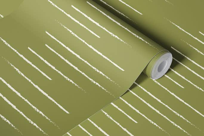 Warm Minimalism Stripe Artichoke Beigewallpaper roll