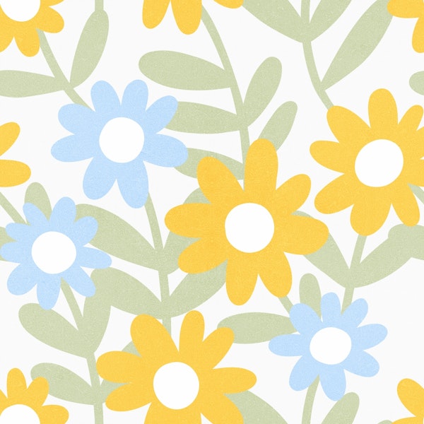 Minimal Retro Boho Floral in Bloom
