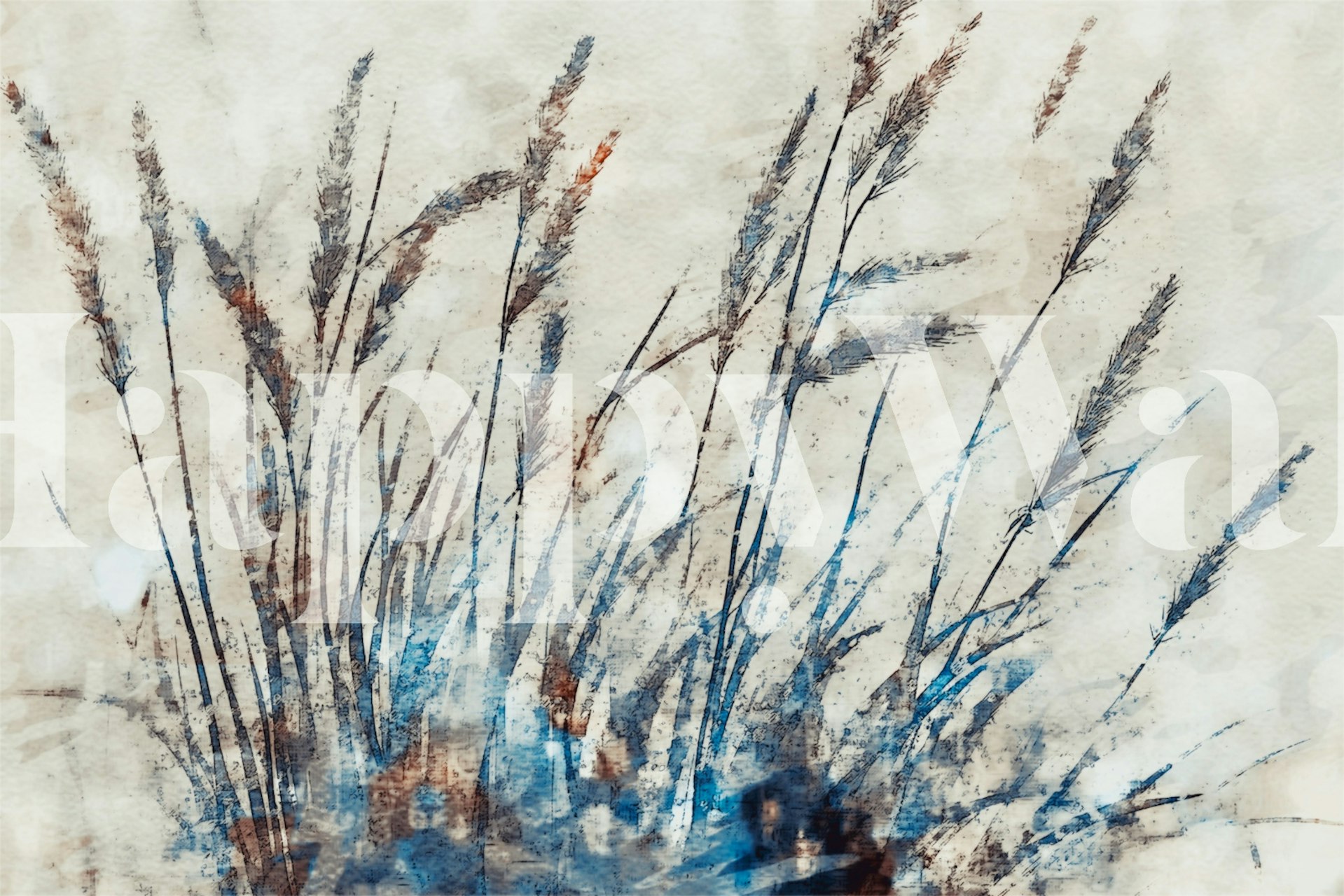 Carta da parati Mystic Grass Meadow in una stanza