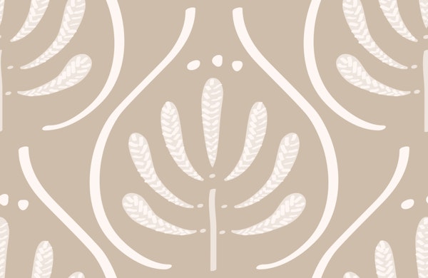Beige Abstract Boho Pattern