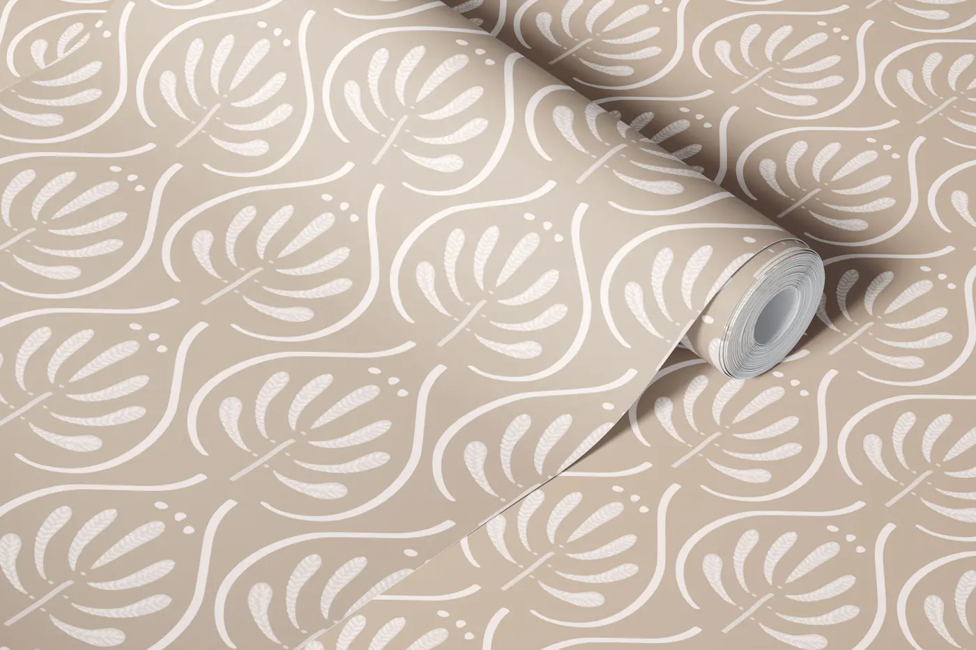 Boho Pattern Beige wallpaper roll
