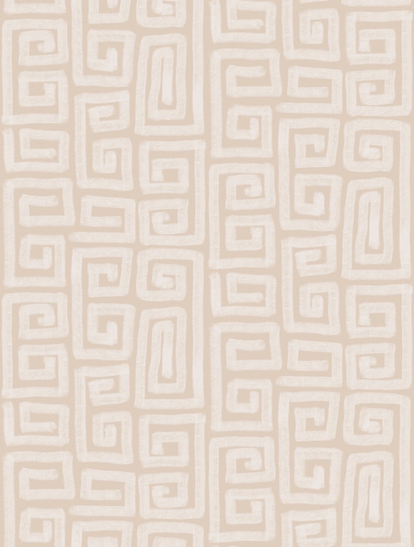 Handmade Paint Scribbles Shapes Tan Beige