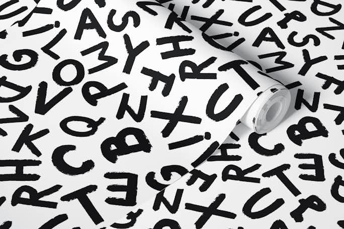 Hand-written Alphabet 1wallpaper roll