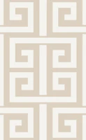 Greek Key Geometric - neutral beige tapet