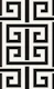 Greek Key Geometric - black and cream