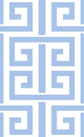 Greek Key Geometric - classic blue and white ταπετσαρία