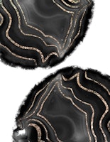 Black Agate Gold Glitter 1 ταπετσαρία