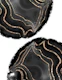 Black Agate Gold Glitter 1