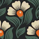 Hand drawn blossoms pattern / 3035 A