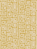 Geometric Shapes Handmade Lines Gold Ochre papiers peint