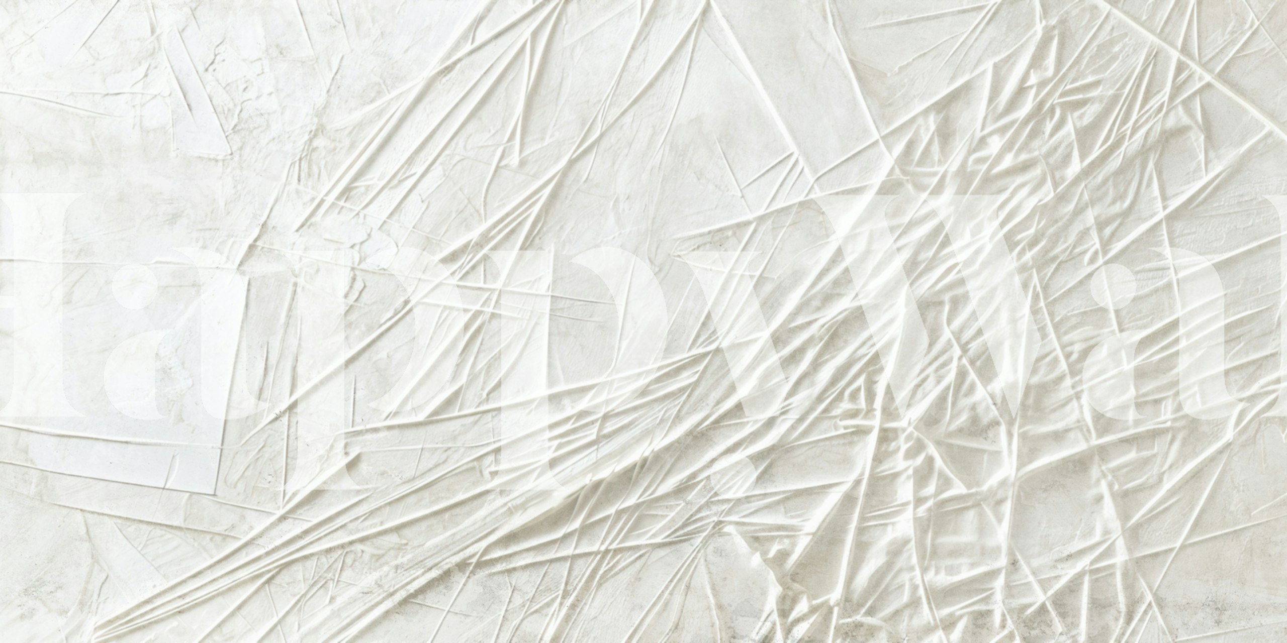 Minimalistisk veggmaleri med hvit tekstur for et moderne og sofistikert interiør