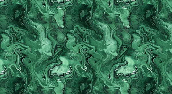 Green Malachite Gem Stone Watercolor