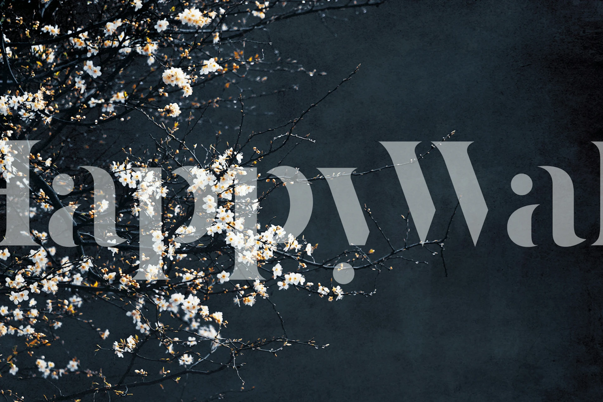 Papel de parede Flower Blossom Tree em um quarto