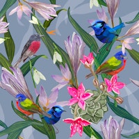 Lovely birds pattern tapete