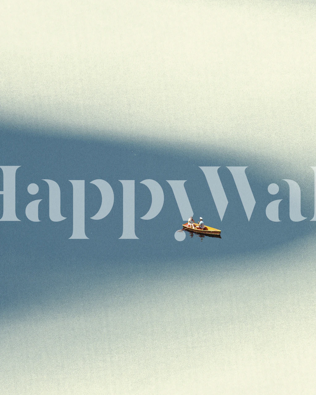 Fotomurais paisagistícos Barco solitário e pacífico na água para interiores calmos